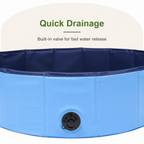 DogBedHouse Foldable Portable Dog Pool (Drain Valve)