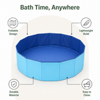 DogBedHouse Foldable & Portable Pet Bathtub (For Small-to-Medium Pets)