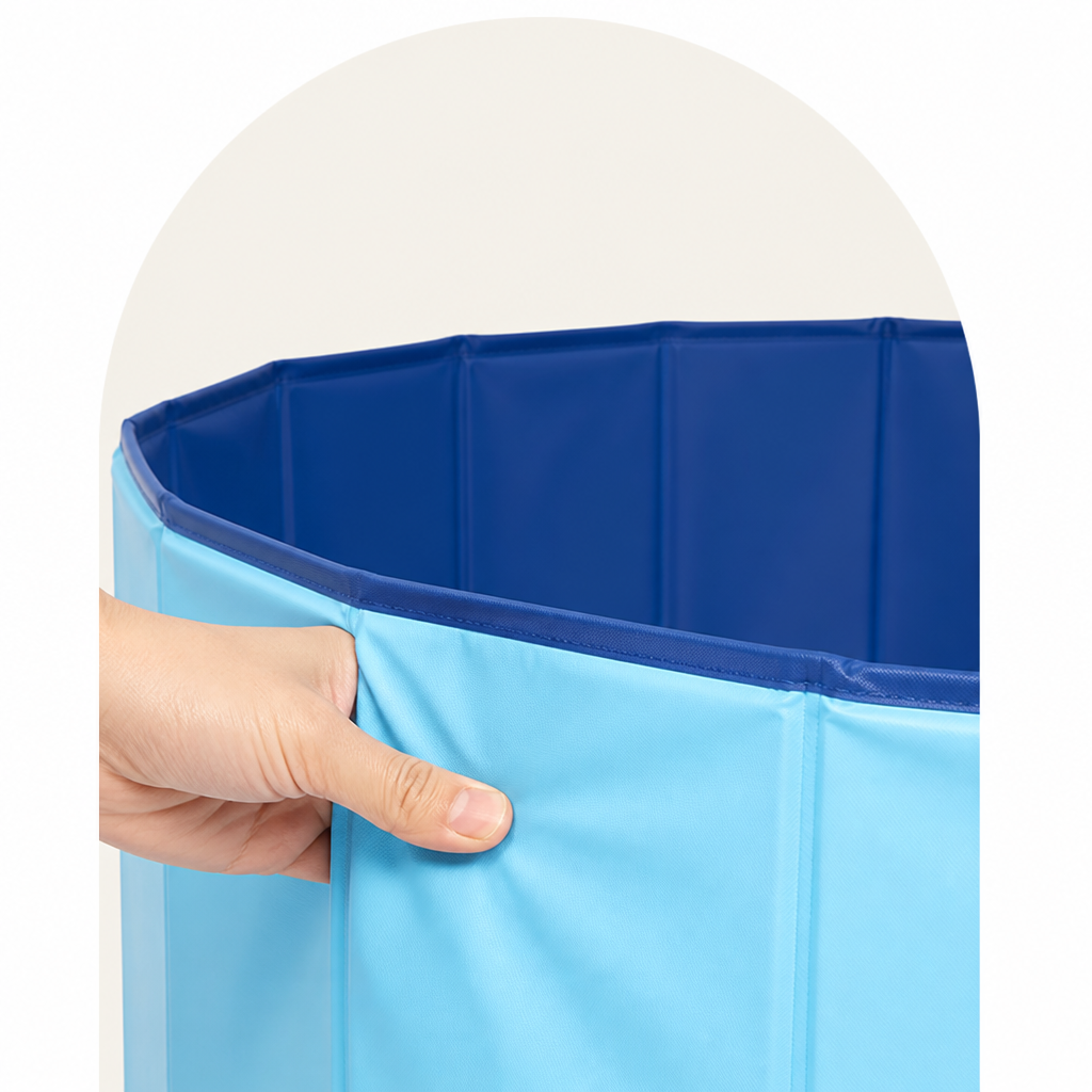 DogBedHouse Foldable & Portable Pet Bathtub (For Small-to-Medium Pets)