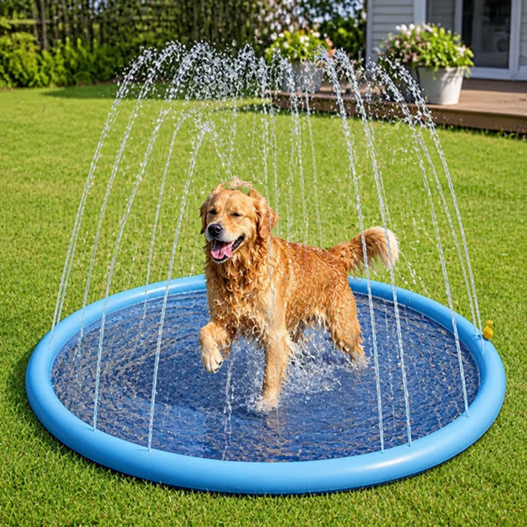 DogBedHouse Foldable & Quick-Drain Splash Pad