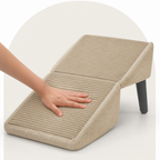 DogBedHouse Foldable Scratch-Resistant Wood Pet Ramp (Slip-Resistant Surface)