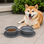 DogBedHouse Foldable Silicone Anti-Slip Travel Bowl