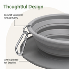 DogBedHouse Foldable Silicone Anti-Slip Travel Bowl