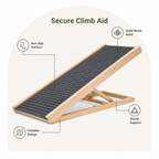 DogBedHouse Foldable Solid Wood & Non-Slip Pet Ramp