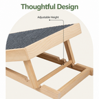 DogBedHouse Foldable Solid Wood & Non-Slip Pet Ramp