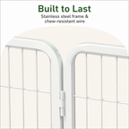 DogBedHouse Foldable Stainless Steel Dog Playpen (6-Panel)