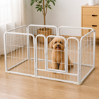 DogBedHouse Foldable Stainless Steel Dog Playpen (6-Panel)