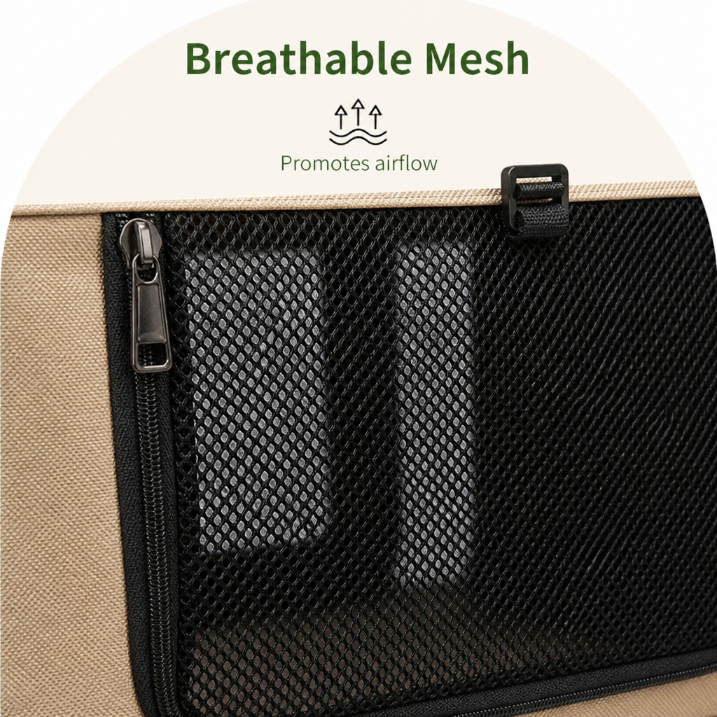 DogBedHouse Foldable & Ventilated Car Kennel (Small)