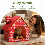 DogBedHouse Foldable Warm Plush Pet House
