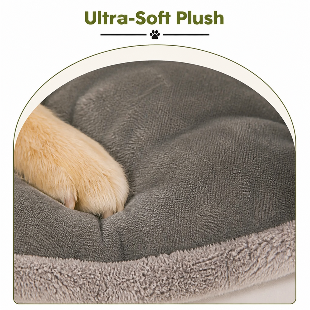 DogBedHouse Foldable & Washable Enclosed Dog Bed (Removable Nest)