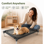 DogBedHouse Foldable & Washable Pet Bed (Removable Cover)