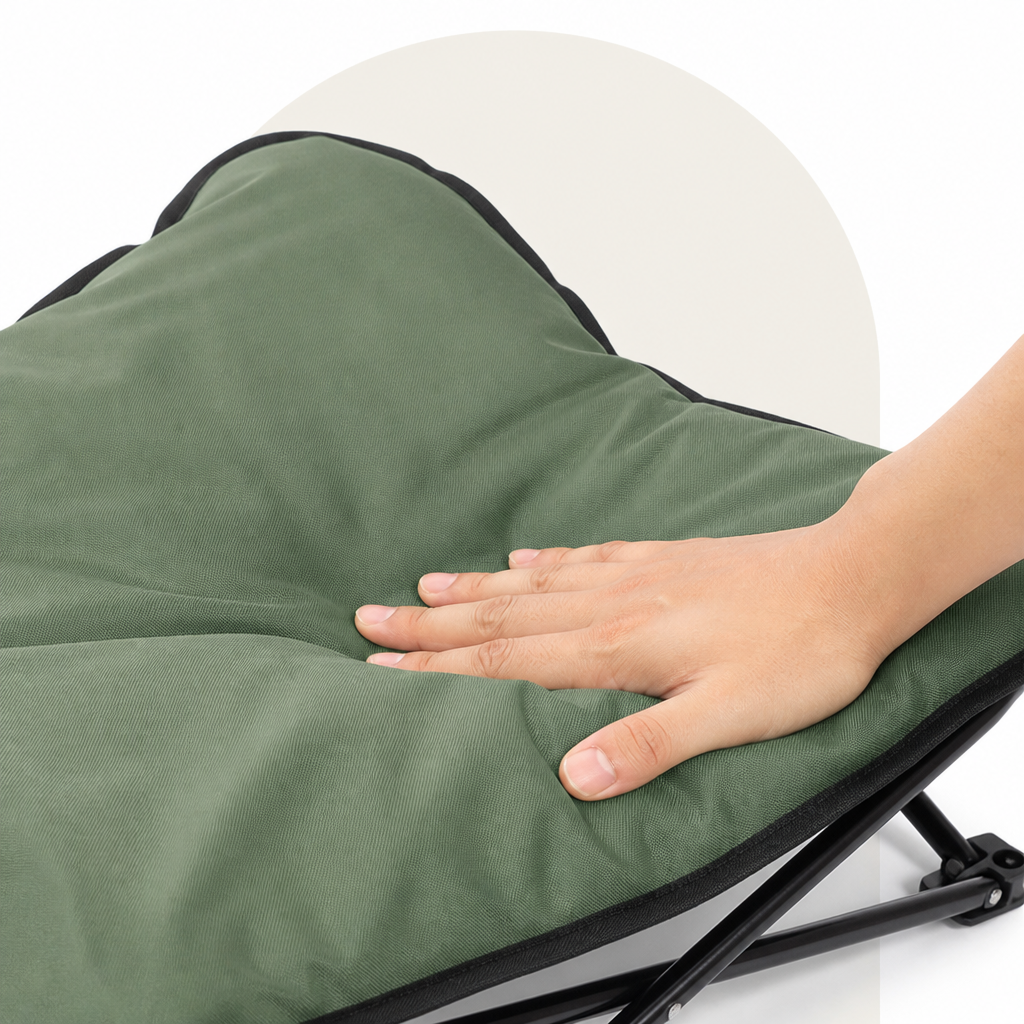 DogBedHouse Foldable Waterproof & Bite-Resistant Pet Bed (Detachable Pads)