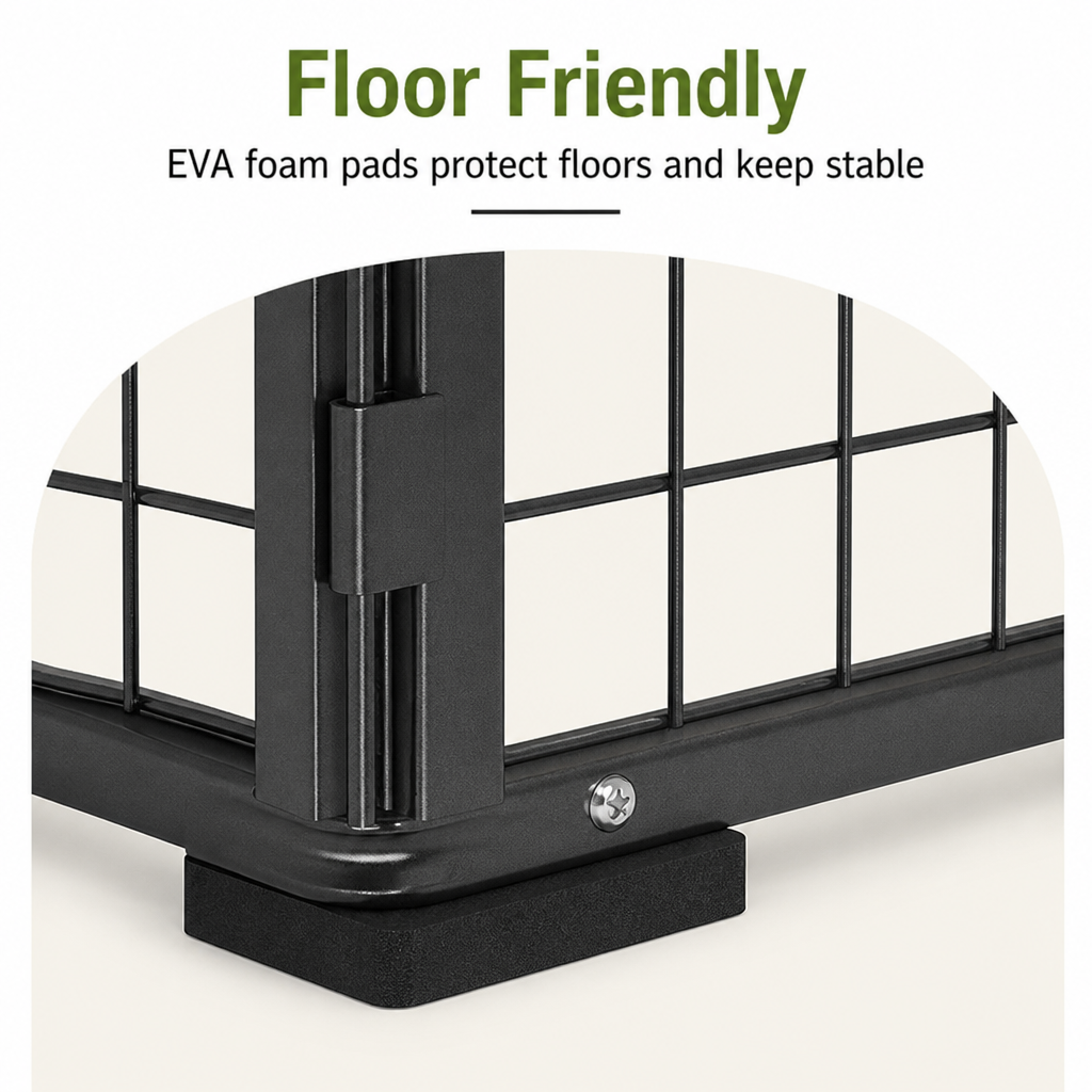 DogBedHouse Foldable Wood & Steel Pet Playpen