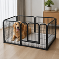 DogBedHouse Foldable Wood & Steel Pet Playpen