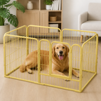 DogBedHouse Foldable Wood & Steel Pet Playpen