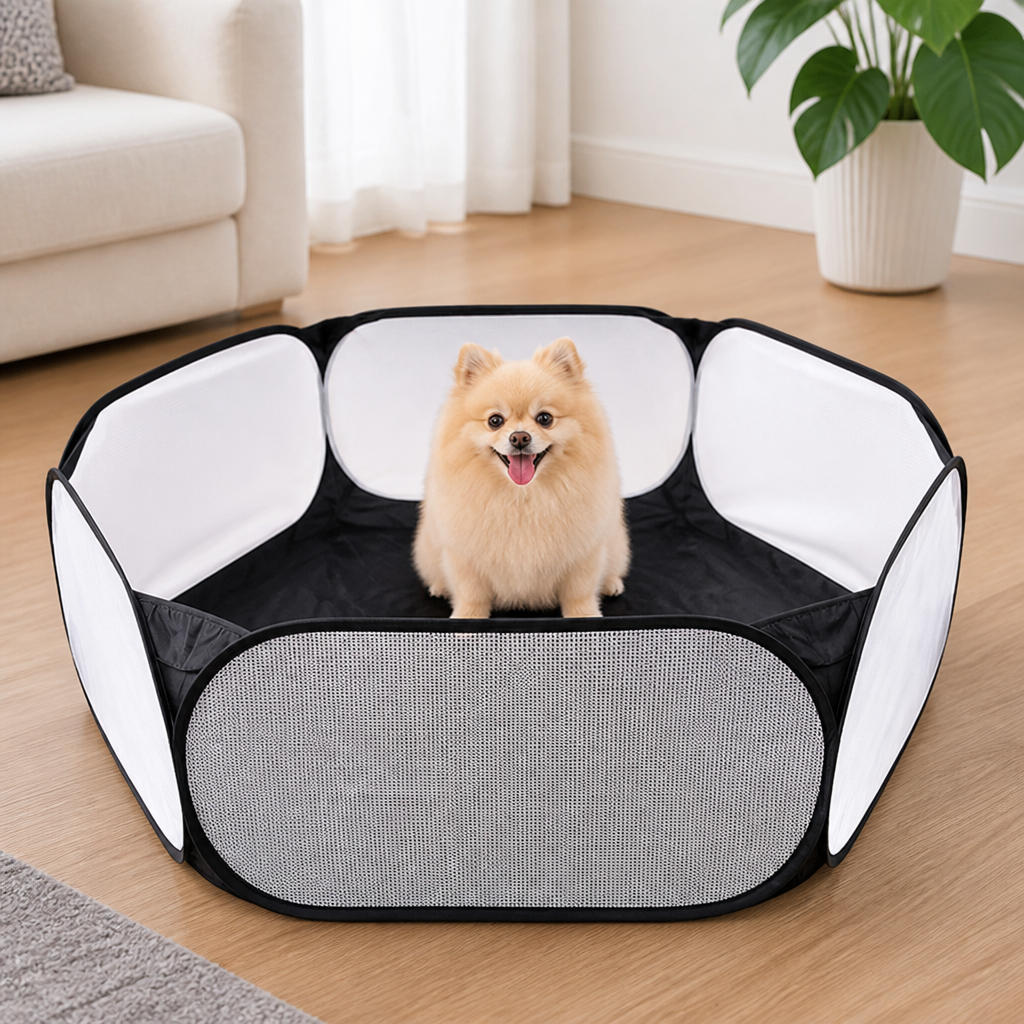 DogBedHouse Foldable Zipper Top Pet Playpen