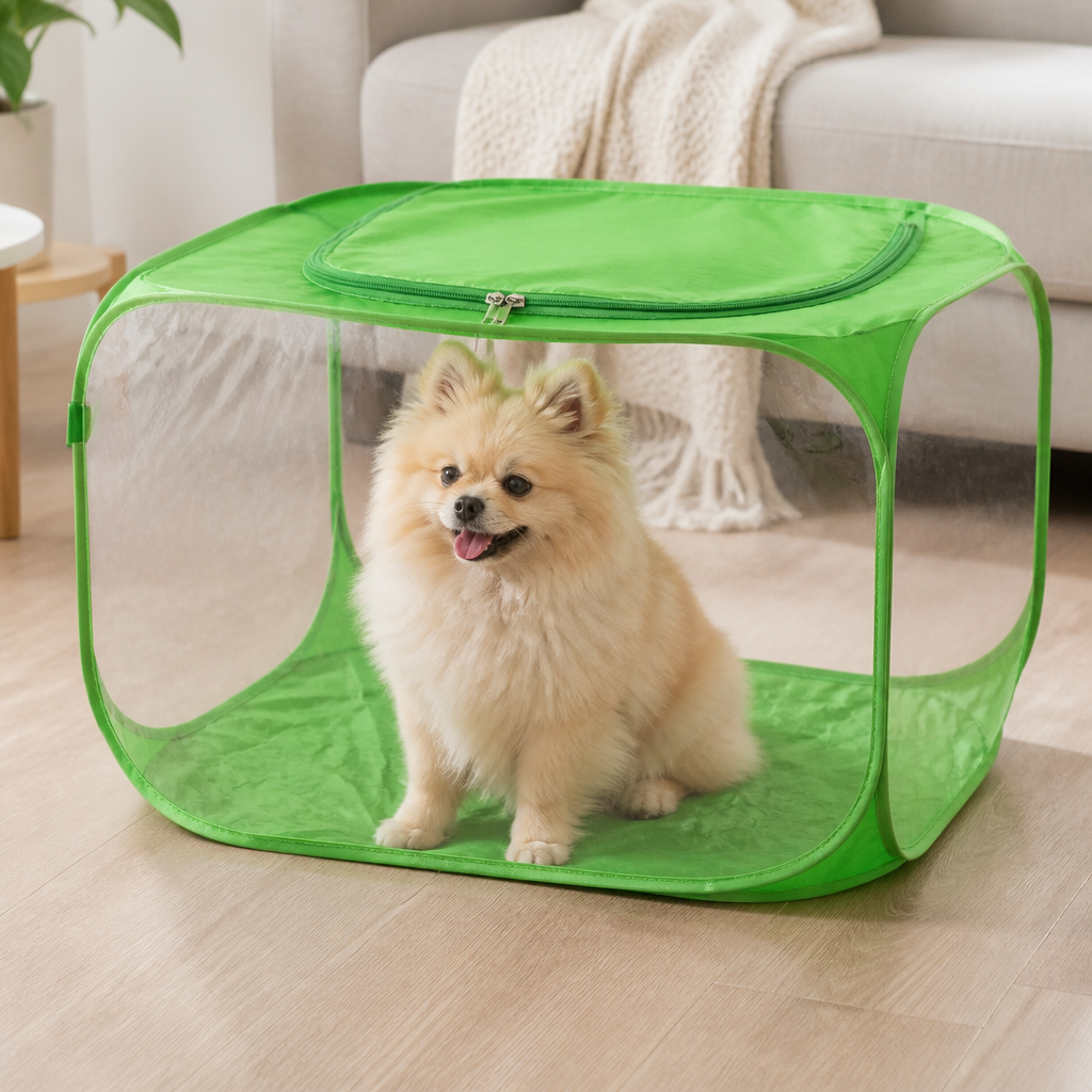 DogBedHouse Foldable Zipper Top Pet Playpen