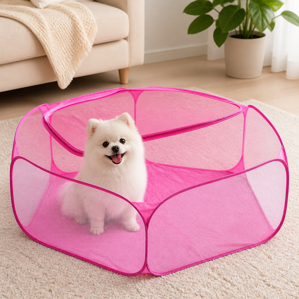 DogBedHouse Foldable Zipper Top Pet Playpen