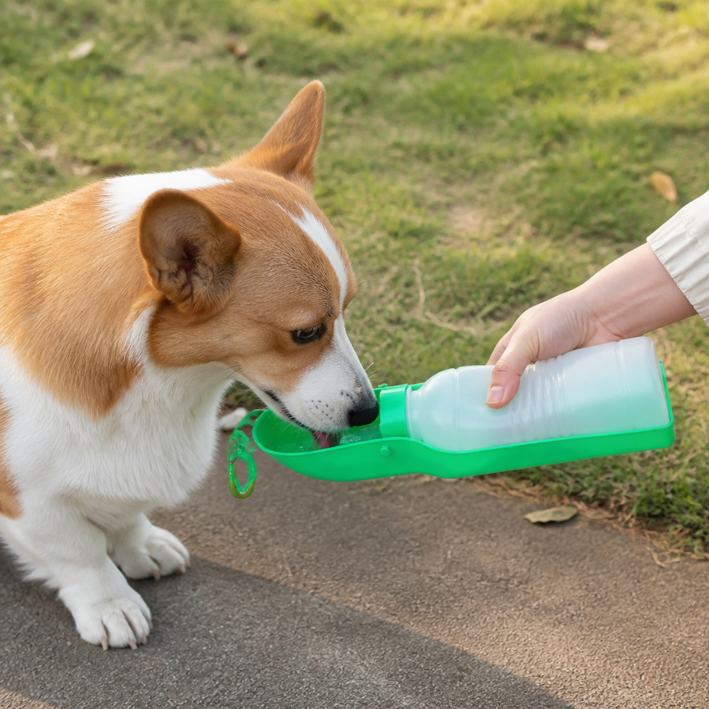 DogBedHouse Food-Grade One-Hand Dog Water Bottle