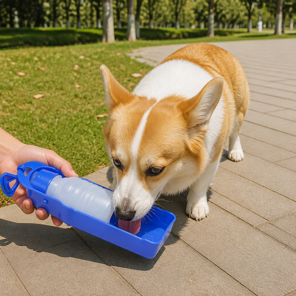 DogBedHouse Food-Grade One-Hand Dog Water Bottle