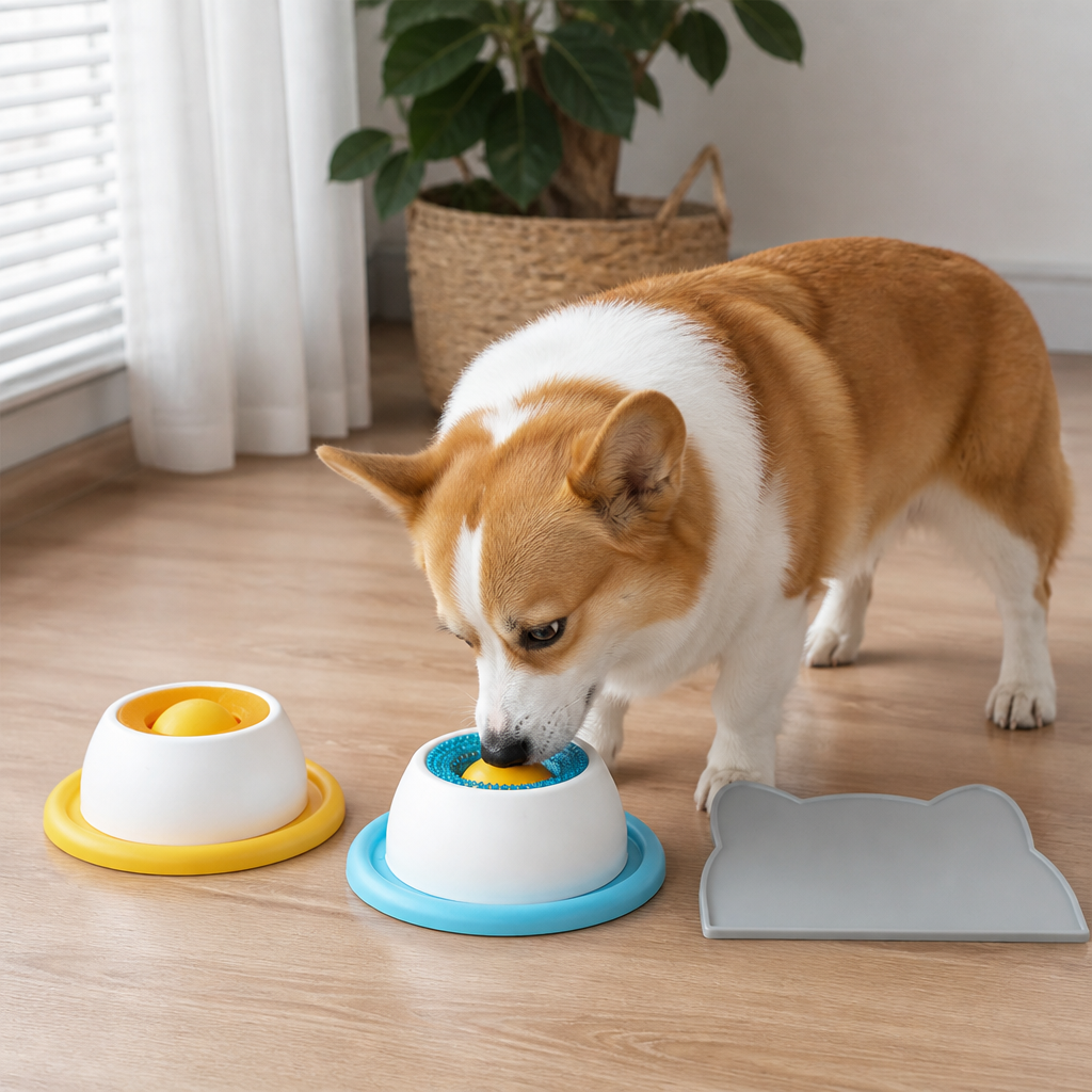 DogBedHouse Food-Grade Silicone & Non-Slip Lick Mat (Slow Feeder)