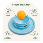DogBedHouse Food-Grade Silicone Slow-Feed Lick Mat (Non-Slip Base)