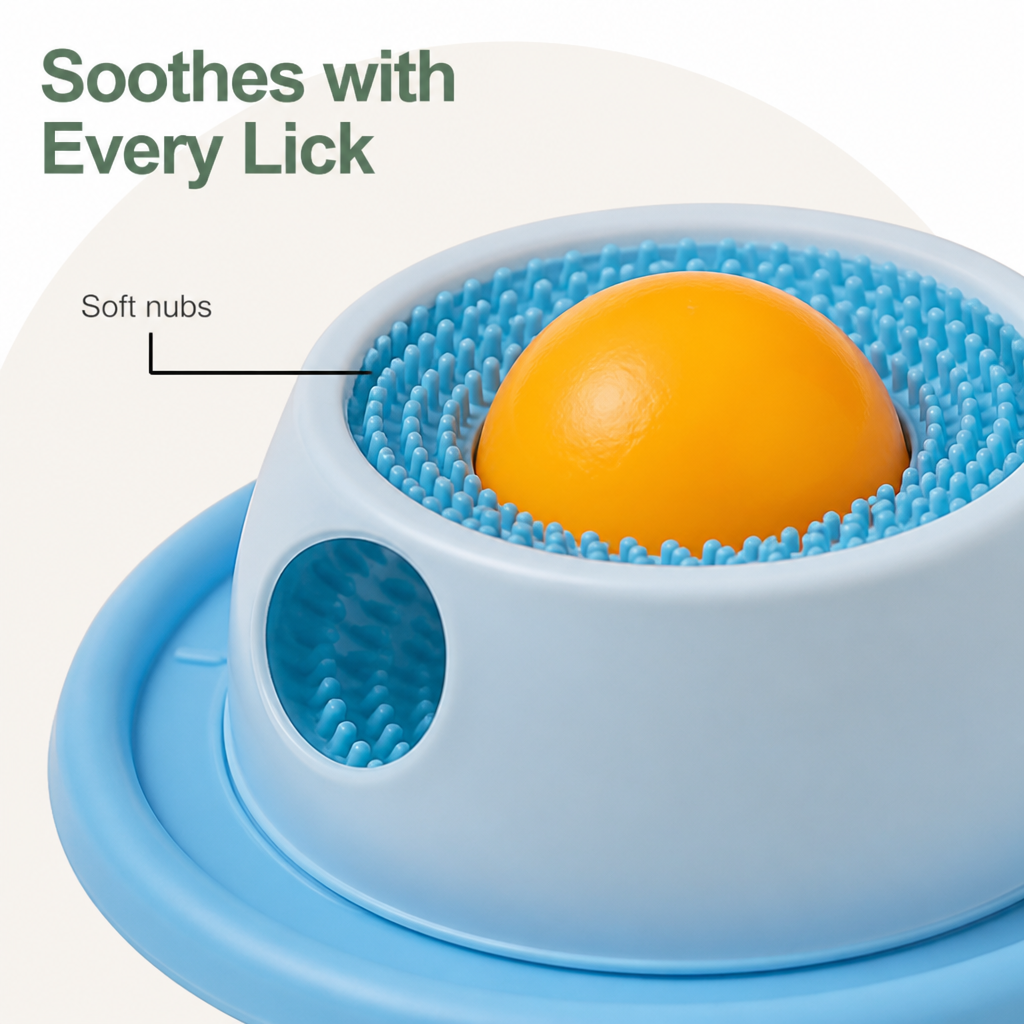 DogBedHouse Food-Grade Silicone Slow-Feed Lick Mat (Non-Slip Base)