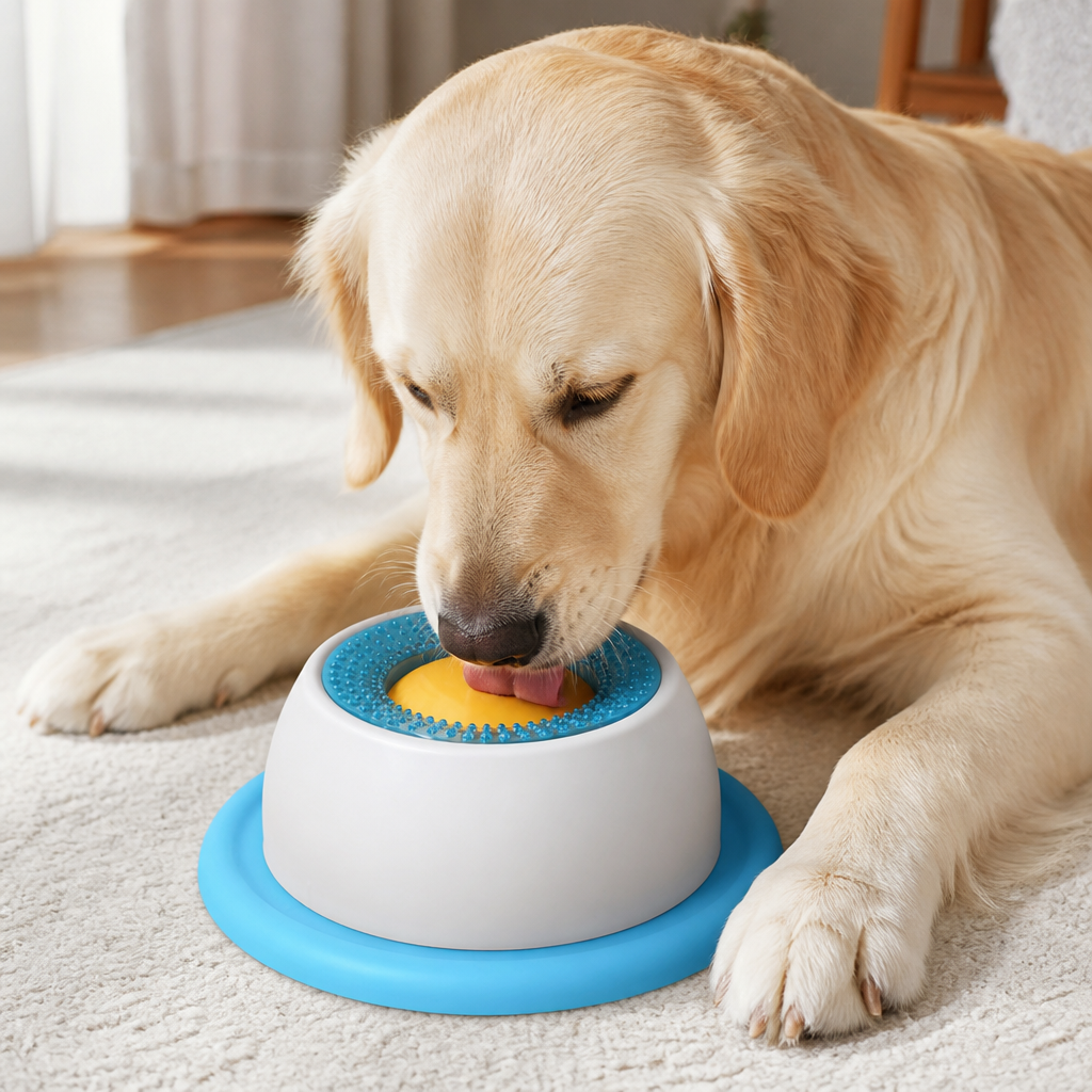 DogBedHouse Food-Grade Silicone Slow-Feed Lick Mat (Non-Slip Base)