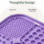 DogBedHouse Food-Grade Silicone Suction-Cup Licking Mat (4-Section)