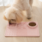 DogBedHouse Food-Grade Silicone Suction-Cup Licking Mat (4-Section)