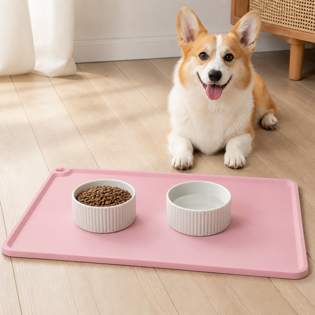 DogBedHouse Food-Grade Silicone Waterproof & Non-Slip Feeding Mat