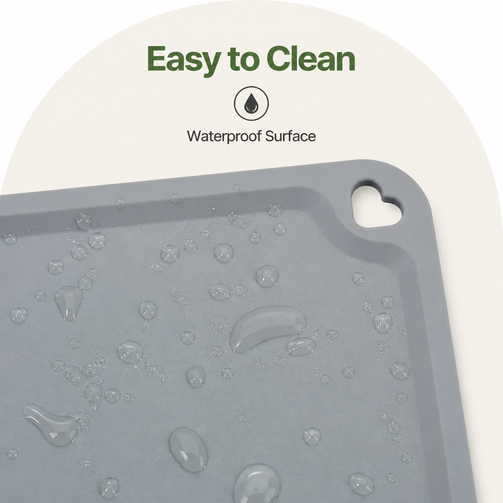 DogBedHouse Food-Grade Silicone Waterproof & Non-Slip Feeding Mat
