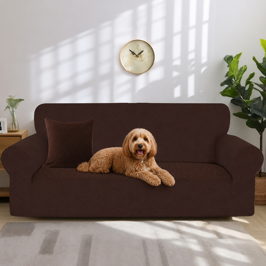 DogBedHouse Four-Way Stretch & Non-Slip Sofa Cover (Foam Rods)