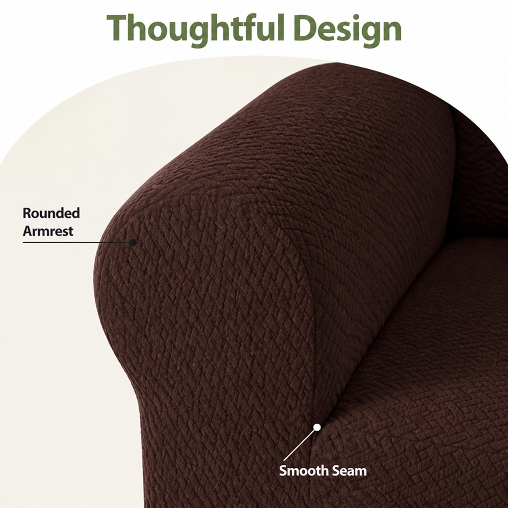DogBedHouse Four-Way Stretch & Non-Slip Sofa Cover (T-Shaped)