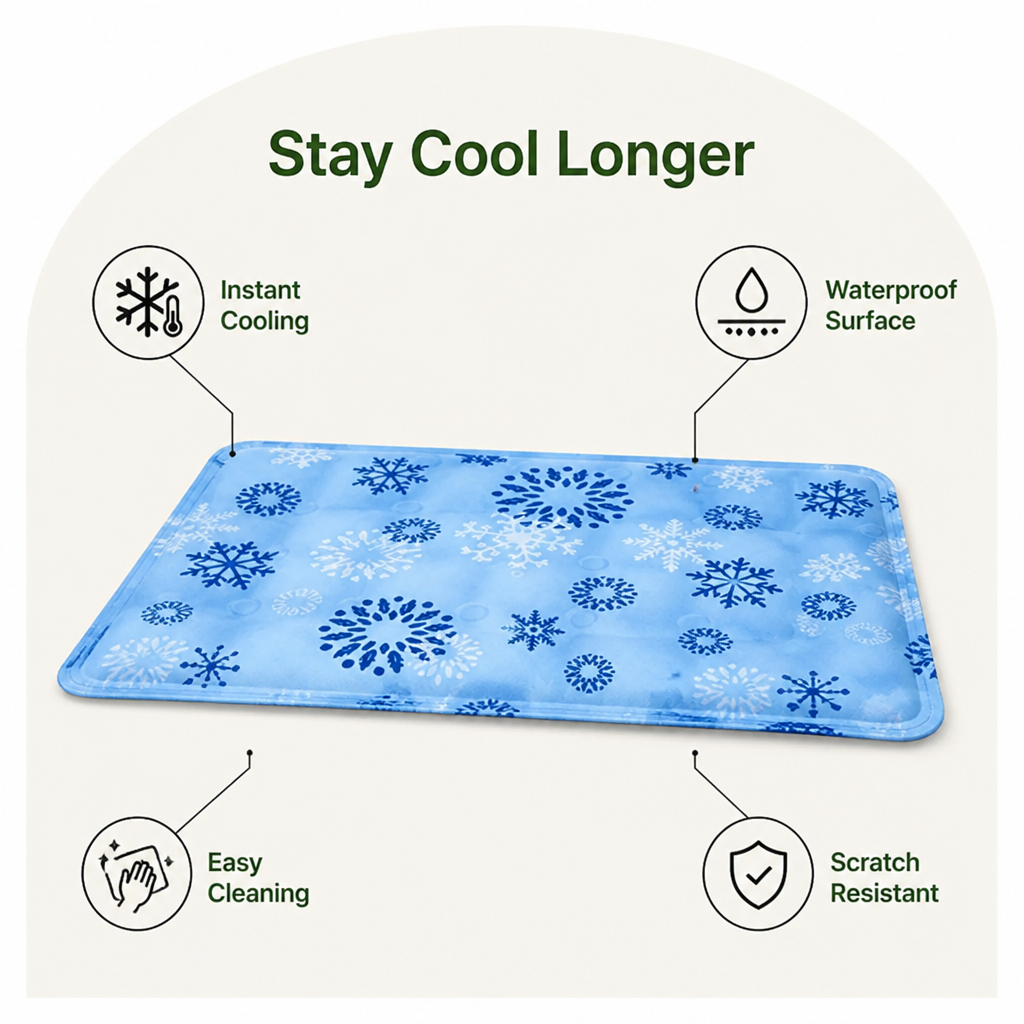 DogBedHouse Gel Self-Cooling & Waterproof Pet Mat