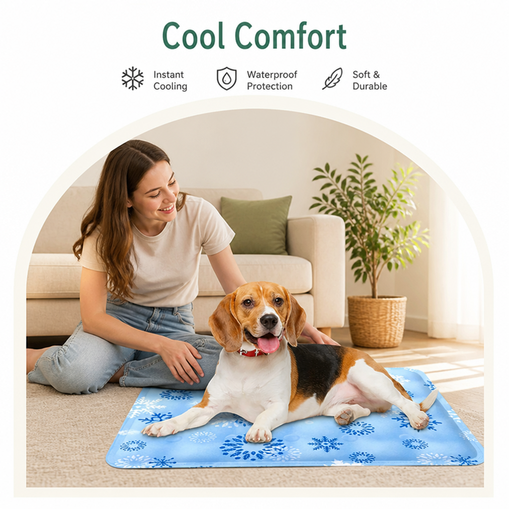 DogBedHouse Gel Self-Cooling & Waterproof Pet Mat