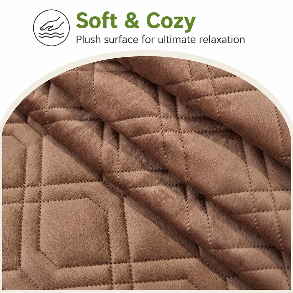 DogBedHouse Geometric Scratch & Stain-Resistant Sofa Cover (L-Shaped)