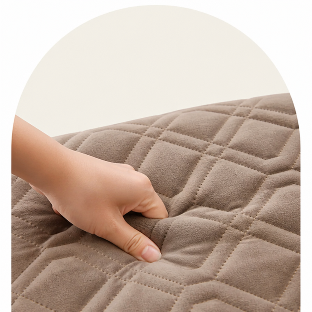 DogBedHouse Geometric Scratch & Stain-Resistant Sofa Cover (L-Shaped)