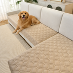 DogBedHouse Geometric Scratch & Stain-Resistant Sofa Cover (L-Shaped)