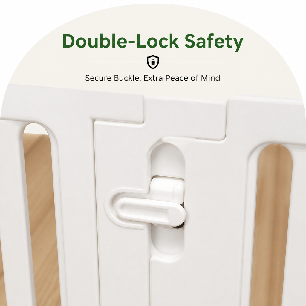 DogBedHouse HDPE Double-Suction & Secure-Buckle Indoor Playpen