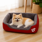 DogBedHouse Handmade Donut Plush Bolster Bed (Multiple Sizes)