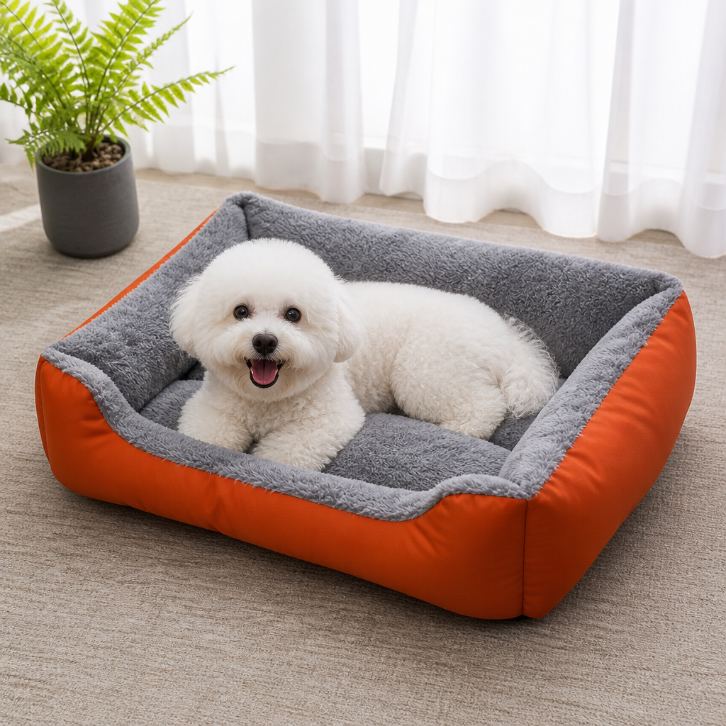 DogBedHouse Handmade Donut Plush Bolster Bed (Multiple Sizes)