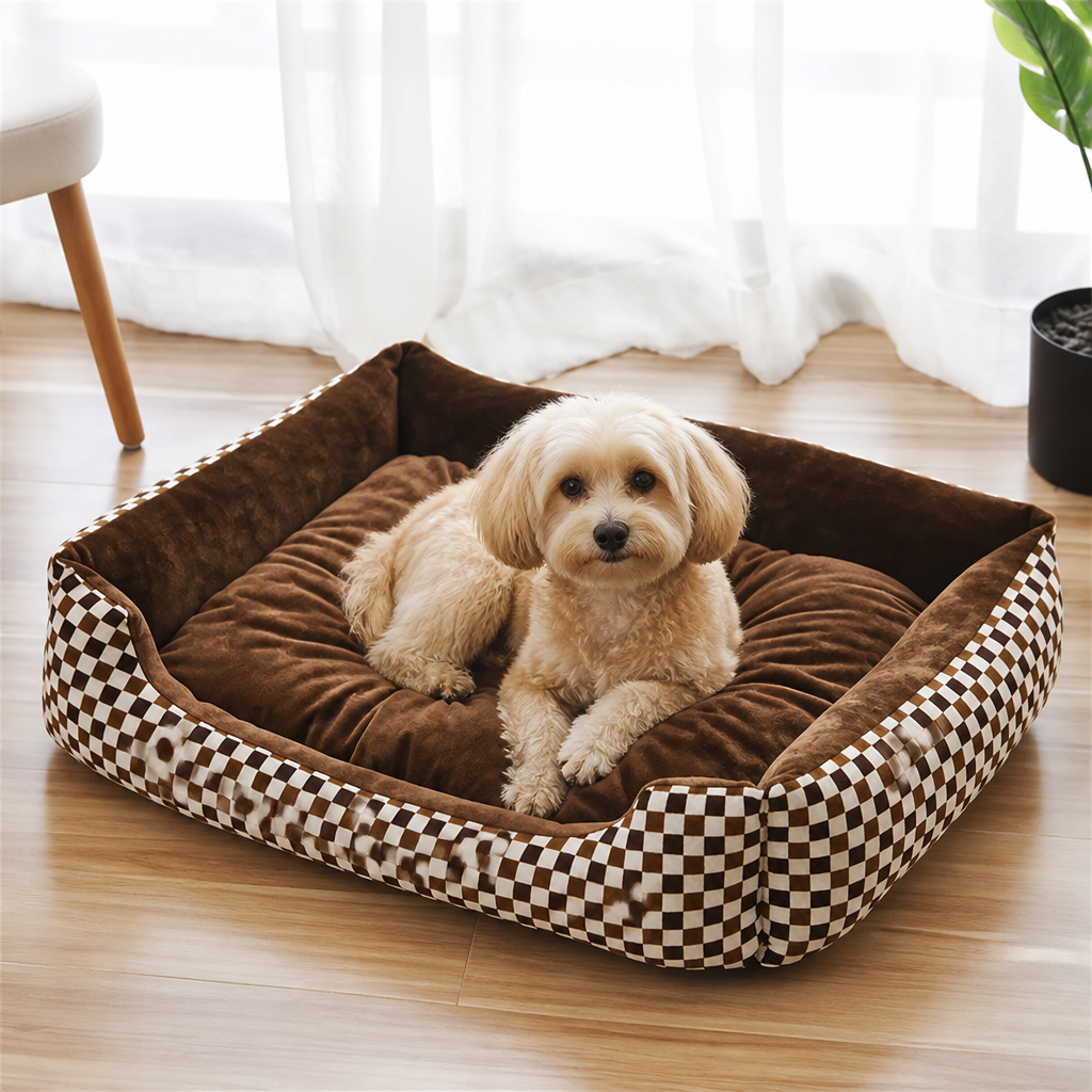 DogBedHouse Handmade Donut Plush Bolster Bed (Multiple Sizes)