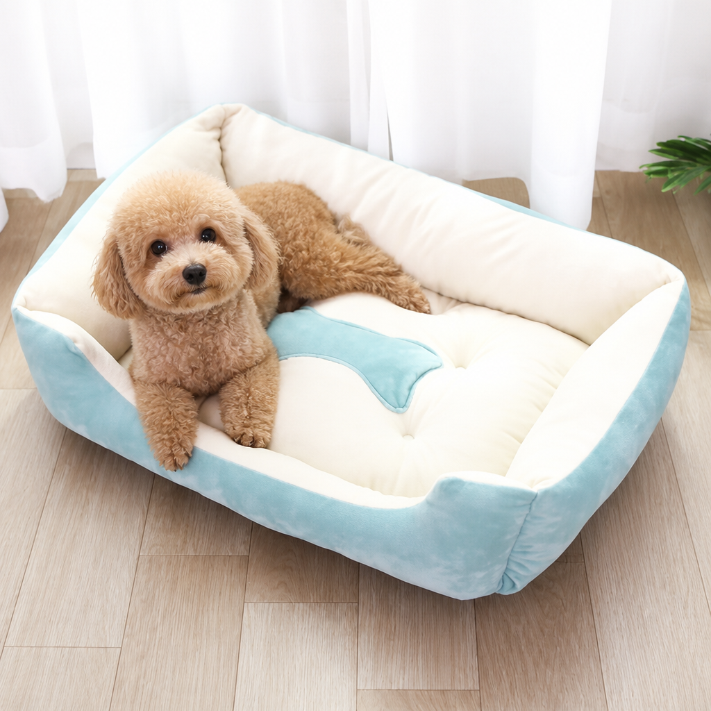 DogBedHouse Handmade Donut Plush Bolster Bed (Multiple Sizes)