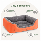 DogBedHouse Handmade Donut Plush Bolster Bed (Multiple Sizes)