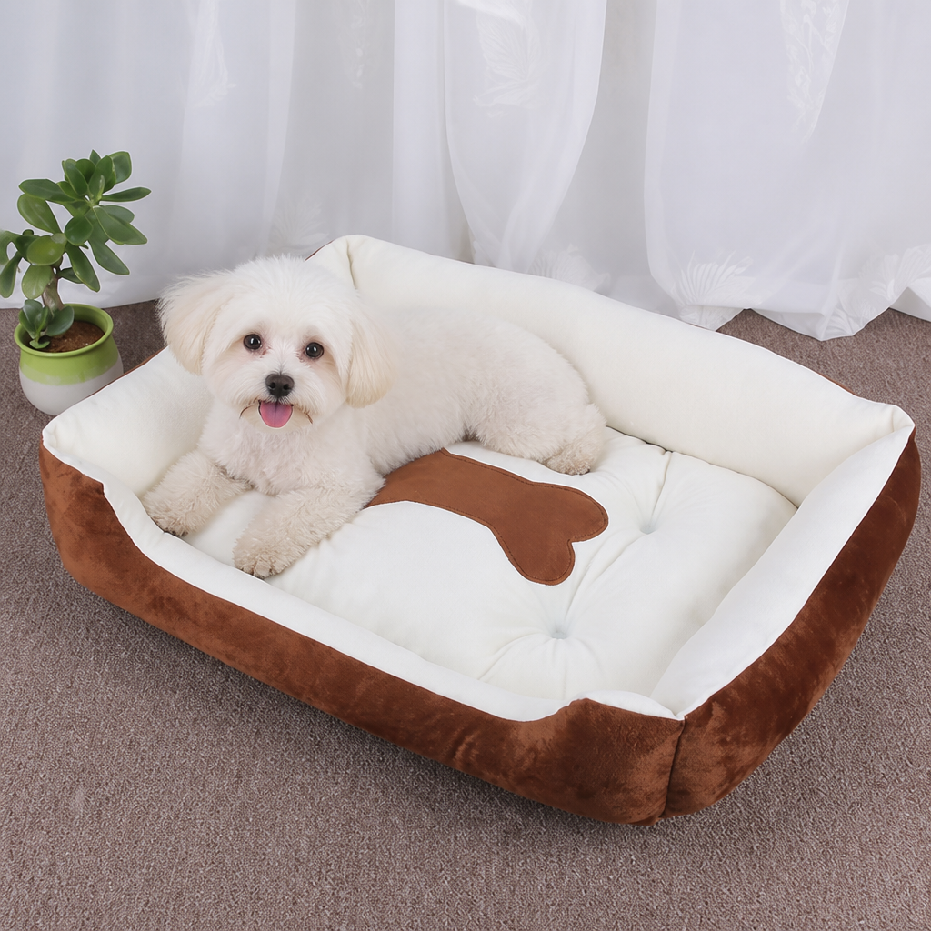 DogBedHouse Handmade Donut Plush Bolster Bed (Multiple Sizes)