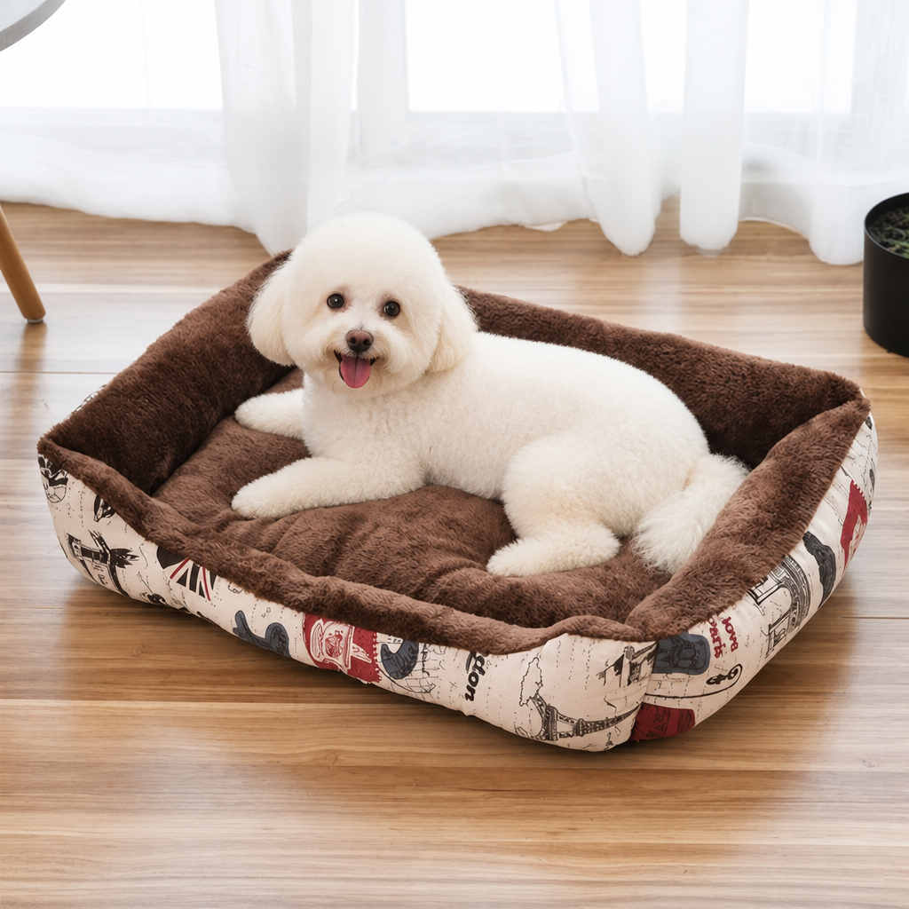 DogBedHouse Handmade Donut Plush Bolster Bed (Multiple Sizes)