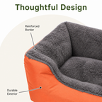 DogBedHouse Handmade Donut Plush Bolster Bed (Multiple Sizes)