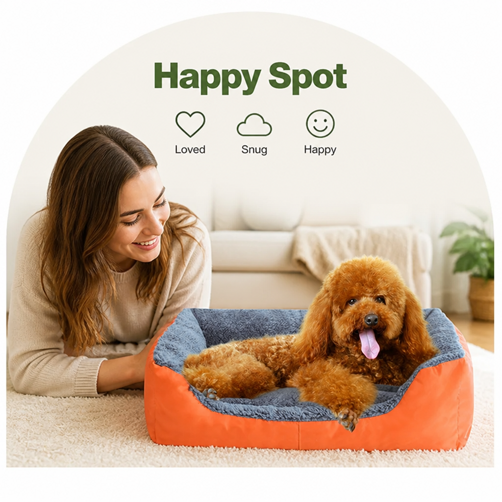 DogBedHouse Handmade Donut Plush Bolster Bed (Multiple Sizes)
