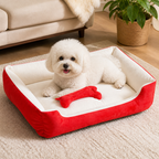 DogBedHouse Handmade Donut Plush Bolster Bed (Multiple Sizes)